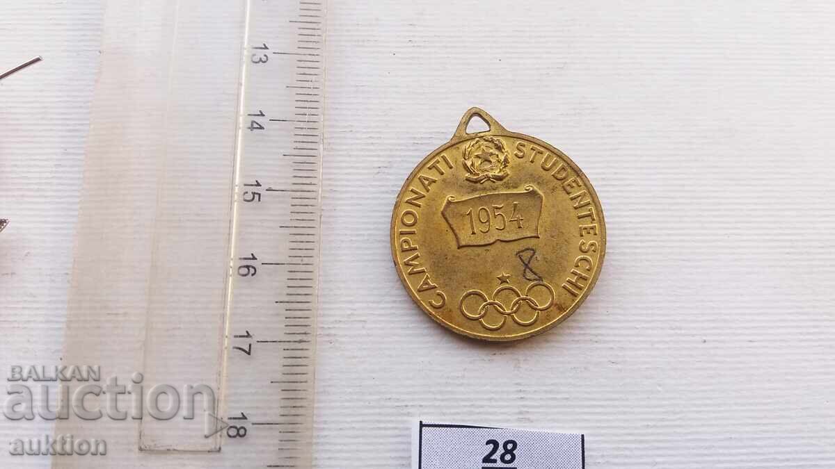 gold medal - athletics italy 1954 - 5 gold medal - athletics italy 1954 - 5