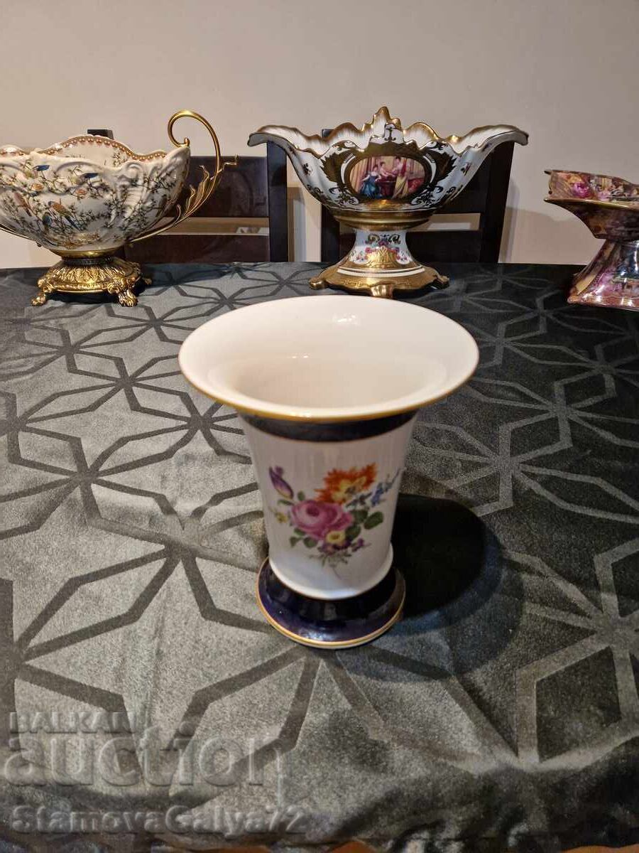 Beautiful antique collectible Meissen porcelain vase with price 497.00 BGN | € 254.11