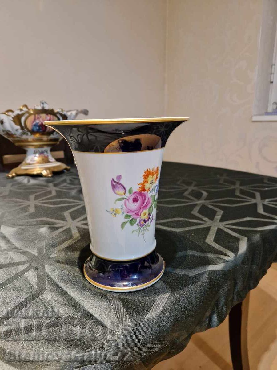 Beautiful antique collectible Meissen porcelain vase - 5