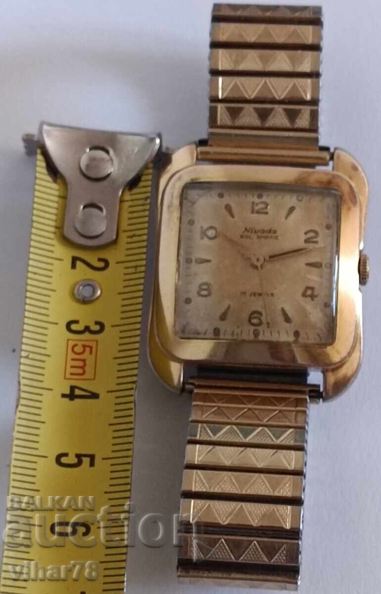 Gold-plated 20 microns men's watch Nivada17 j with price 219.99 BGN | € 112.48 Gold-plated 20 microns men's watch Nivada17 j with price 219.99 BGN | € 112.48