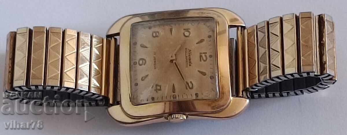 Auction Gold-plated 20 microns men's watch Nivada17 j Auction Gold-plated 20 microns men's watch Nivada17 j