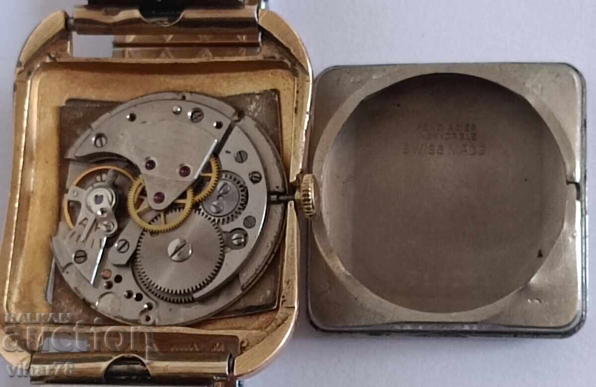 Gold-plated 20 microns men's watch Nivada17 j - 6 Gold-plated 20 microns men's watch Nivada17 j - 6