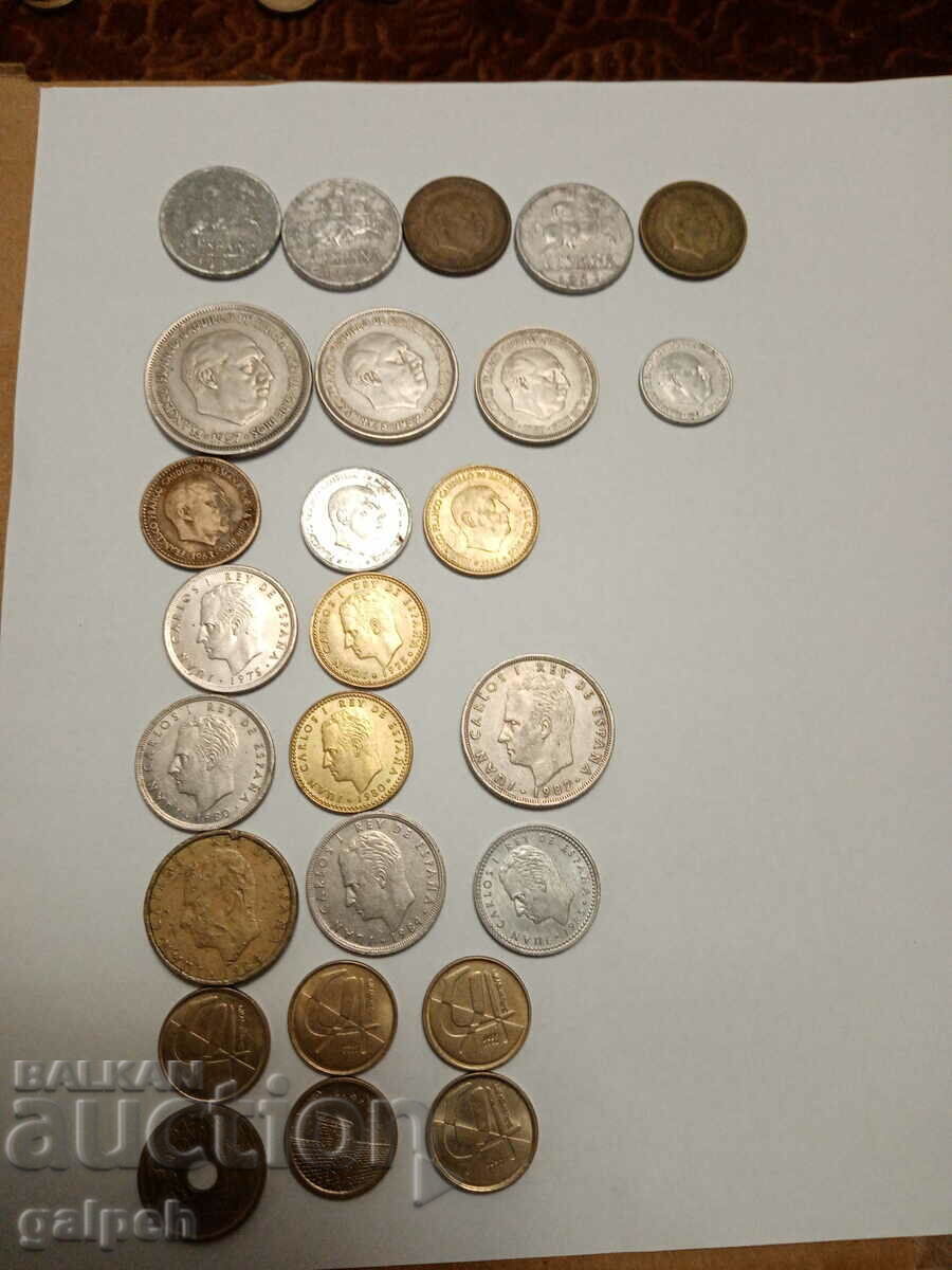LOT SPAIN - 26 pcs. - BGN 6 LOT SPAIN - 26 pcs. - BGN 6
