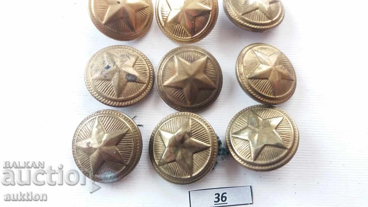 Delivery of BA BUTTONS 9 COUNT BRONZE
