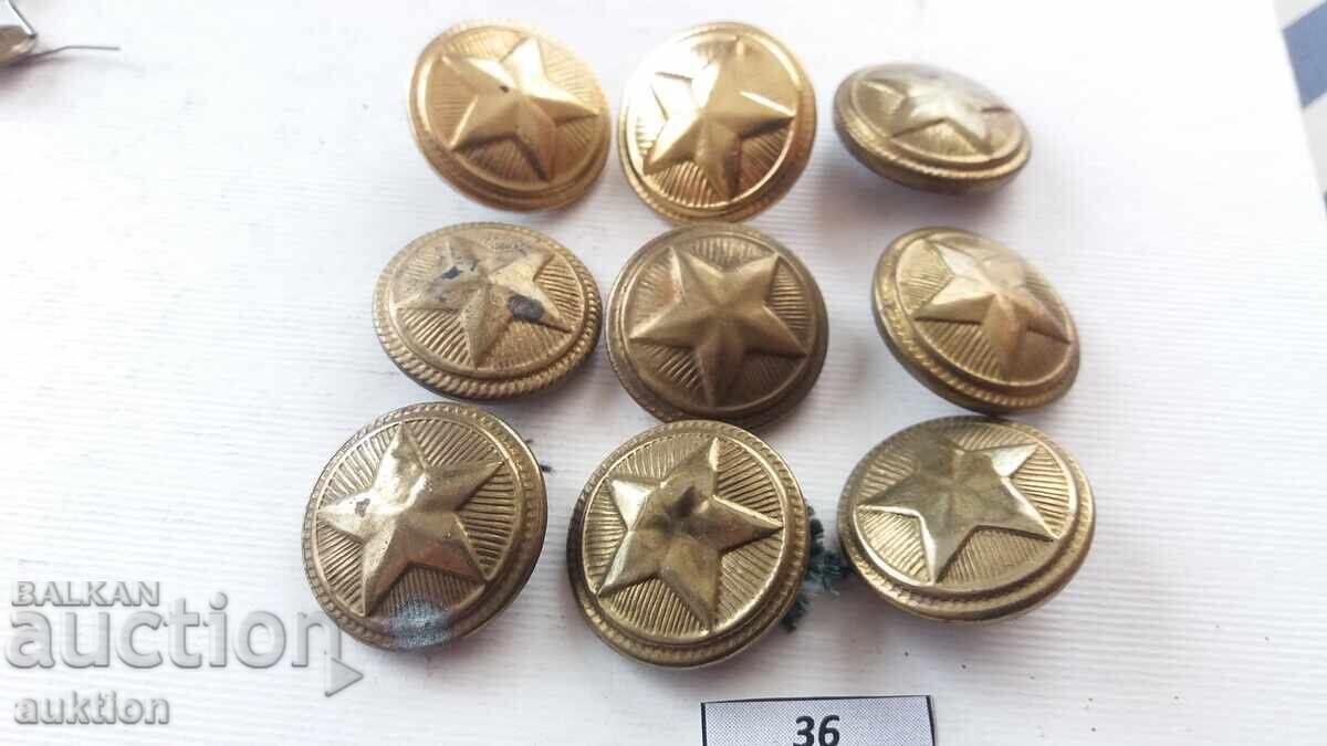 BA BUTTONS 9 COUNT BRONZE - 6
