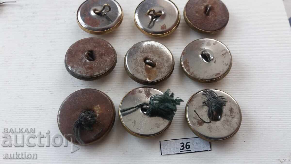 BA BUTTONS 9 COUNT BRONZE - 7