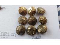 BA BUTTONS 9 COUNT BRONZE