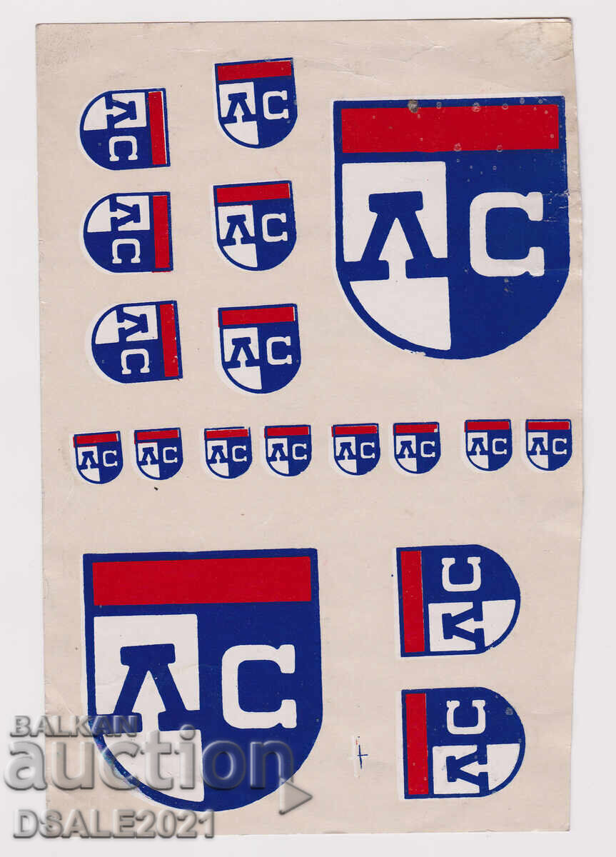 PFC LEVSKI football old decals, stickers LS /ds1485 PFC LEVSKI football old decals, stickers LS /ds1485