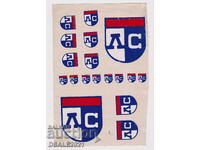 PFC LEVSKI football old decals, stickers LS /ds1485