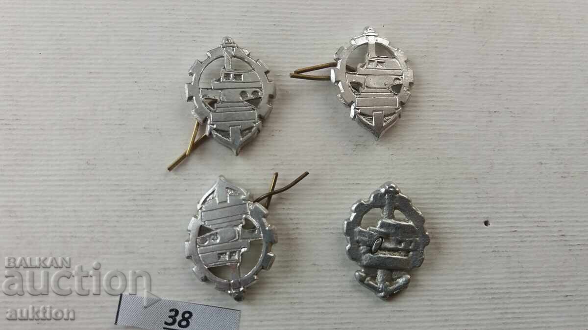 Auction  monogram for officer's epaulettes lieutenant colonel of the BA uniform