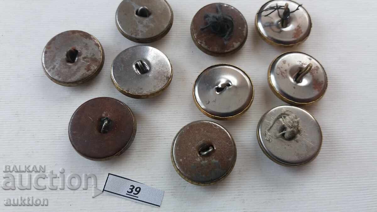 BUTTONS BA BRONZE 10 COUNT - 5 BUTTONS BA BRONZE 10 COUNT - 5
