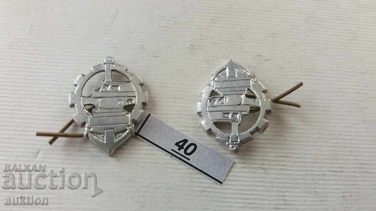 Auction monogram for officer's epaulettes lieutenant colonel of the BA uniform Auction monogram for officer's epaulettes lieutenant colonel of the BA uniform