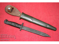 Original Remington 1913 bayonet knife modified for Indochina.