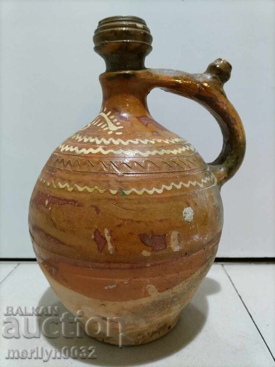 Auction Old painted pitcher, jug, pot, ceramics Auction Old painted pitcher, jug, pot, ceramics
