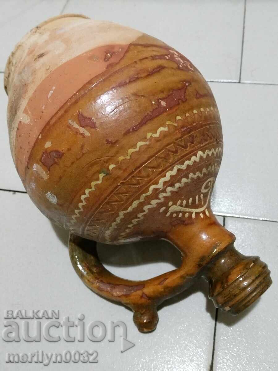Old painted pitcher, jug, pot, ceramics - 6 Old painted pitcher, jug, pot, ceramics - 6