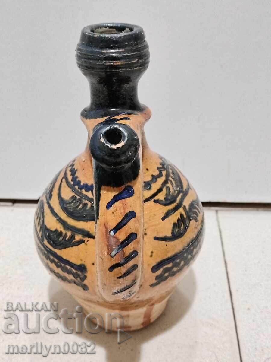 Auction Old painted pitcher, jug, pot, ceramics Auction Old painted pitcher, jug, pot, ceramics