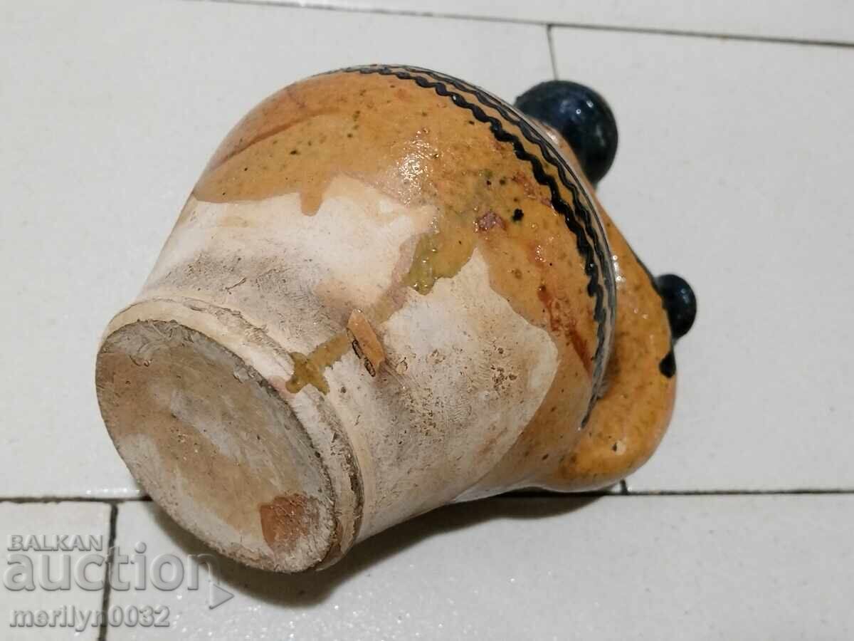 Delivery of Old painted pitcher, jug, pot, ceramics Delivery of Old painted pitcher, jug, pot, ceramics