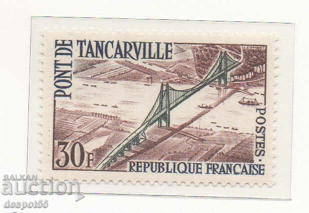 1959. France. Opening of the bridge in Tancarville. 1959. France. Opening of the bridge in Tancarville.