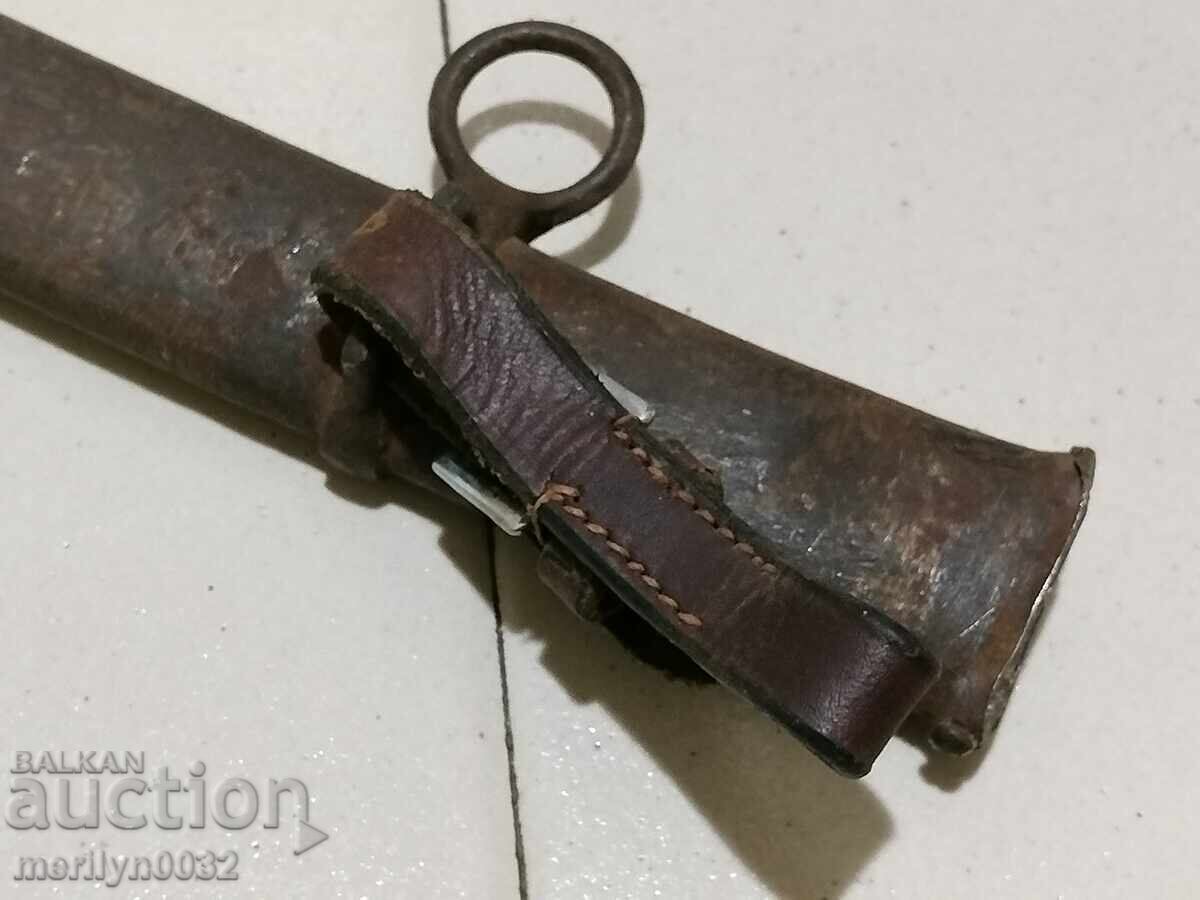 Scabbard from a battle saber broadsword WW1 blade knife - 6 Scabbard from a battle saber broadsword WW1 blade knife - 6