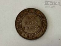 Australia 1/2 penny 1933