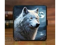 Cigarette case with Wolf