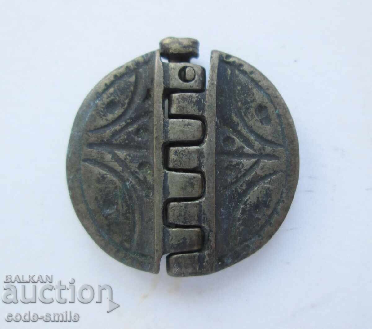 Old Renaissance brooch for a dog, silver jewelry, cut Old Renaissance brooch for a dog, silver jewelry, cut