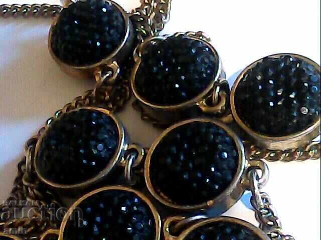Auction old necklace with crystals Auction old necklace with crystals