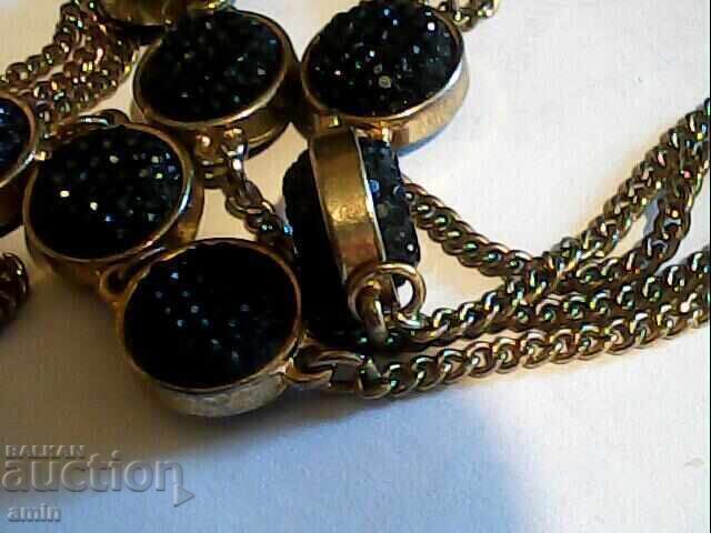 old necklace with crystals - 5 old necklace with crystals - 5