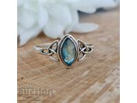 5713 Silver ring with blue Topaz