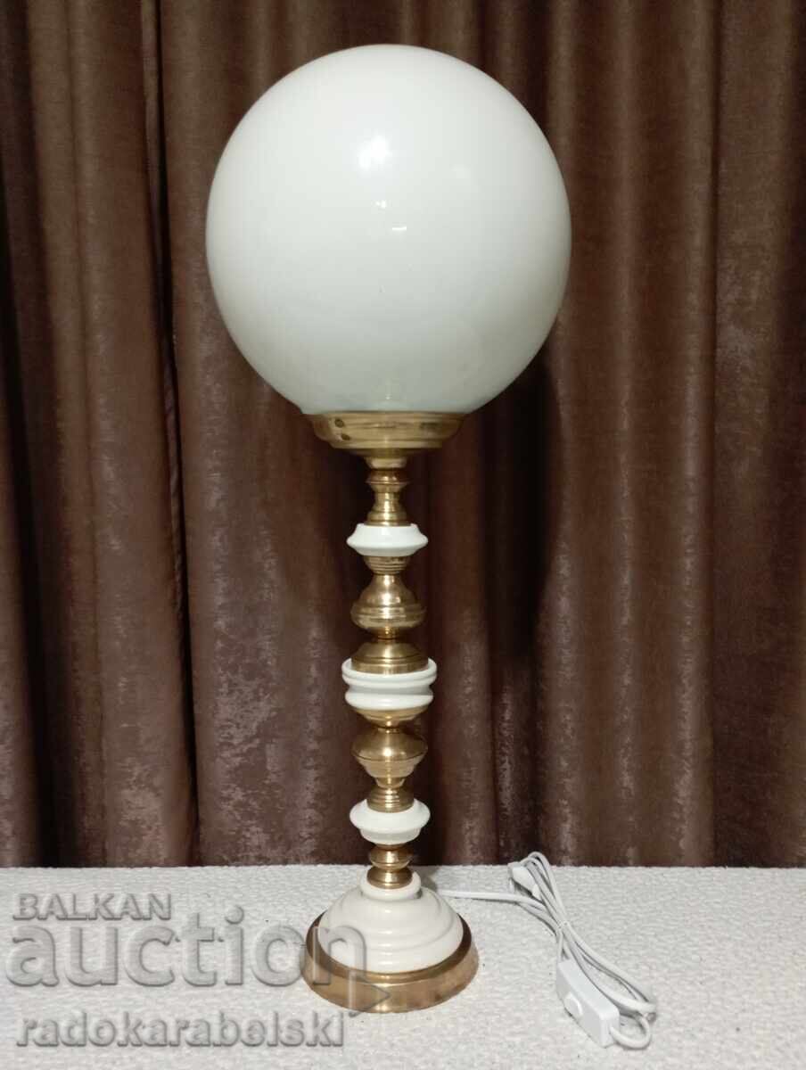 Set of two large brass porcelain lamps - lamp with price 219.90 BGN | € 112.43