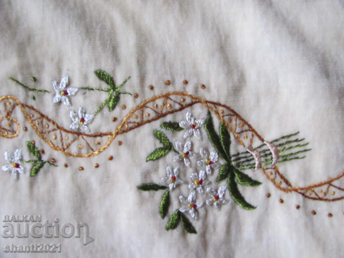 Auction  Pillowcase, hand embroidery, velvet 52x40cm.