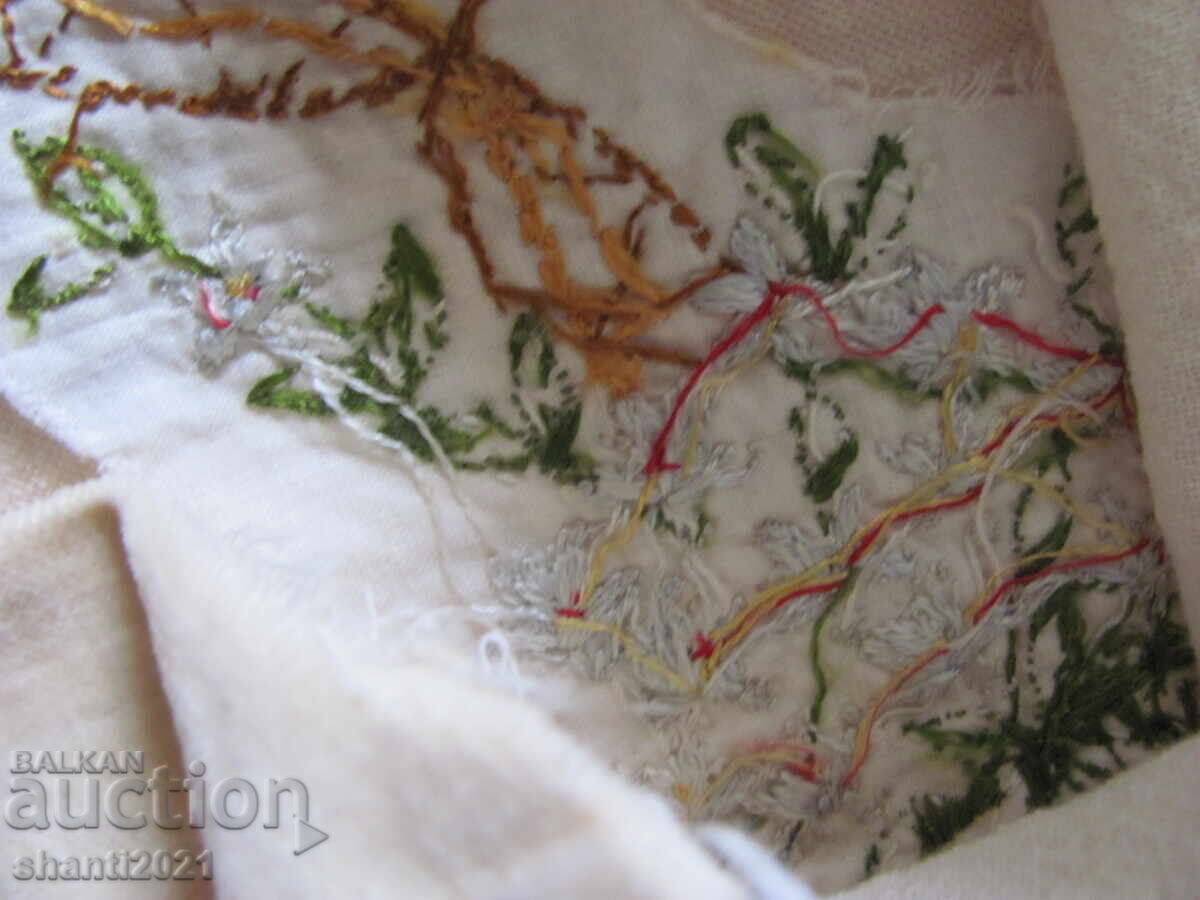 Pillowcase, hand embroidery, velvet 52x40cm. - 6