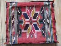 19th century Pillowcase, hand embroidery, wool fabric