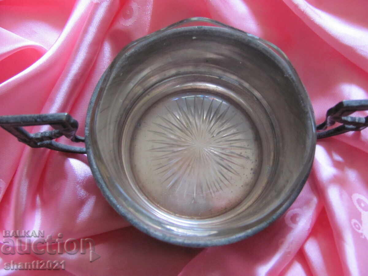 Παράδοση Αρ ντεκό επάργυρο μπολ, μπομπονιέρα, με σήμανση