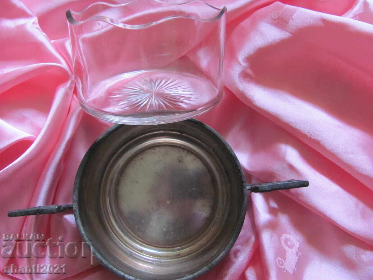 Αρ ντεκό επάργυρο μπολ, μπομπονιέρα, με σήμανση - 5