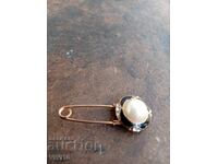 Старинна брошка емаил