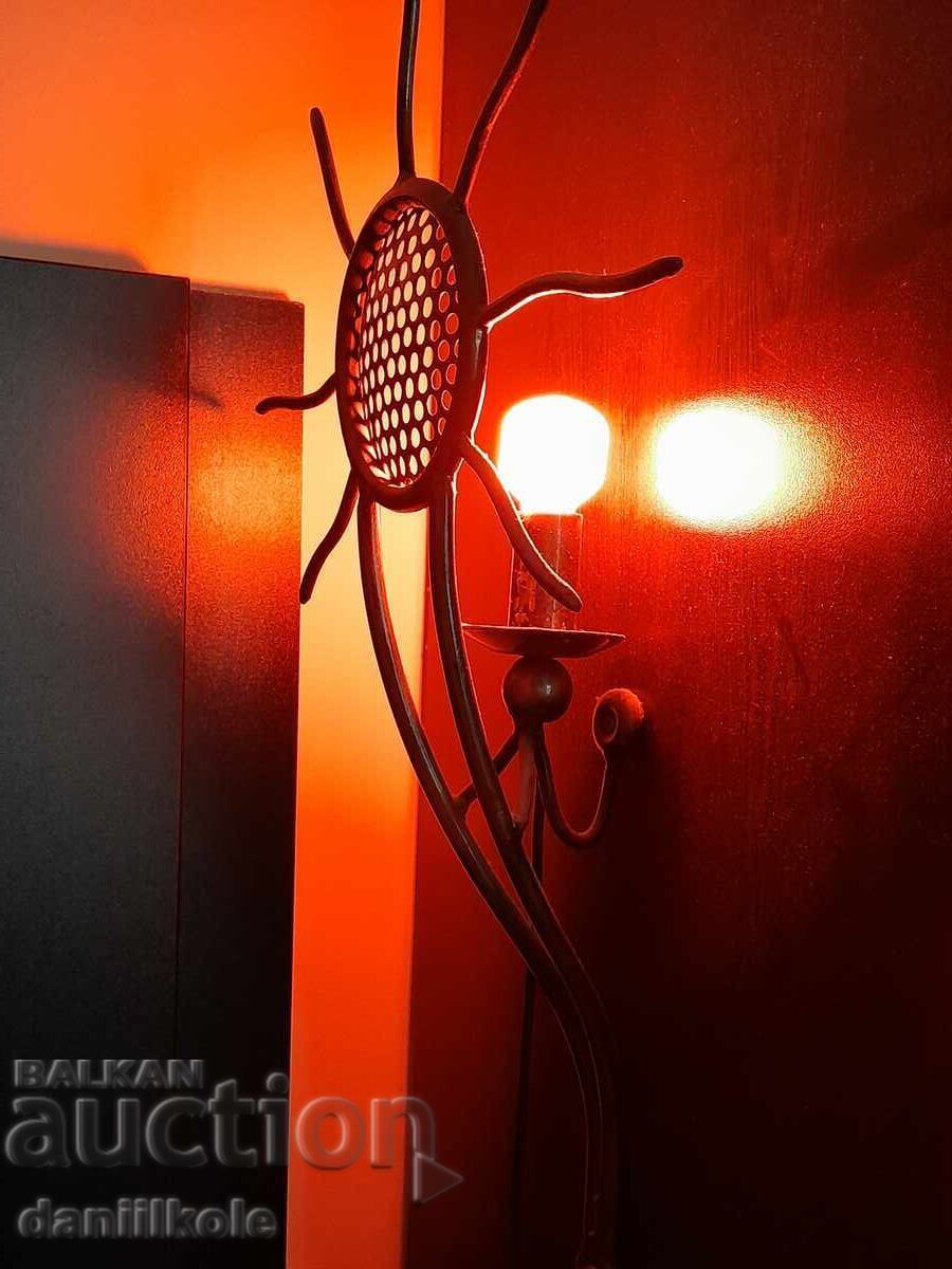 *$*Y*$* UNIQUE FORGED AND OXIDIZED LAMP - SUN *$*Y*$* - 7 *$*Y*$* UNIQUE FORGED AND OXIDIZED LAMP - SUN *$*Y*$* - 7