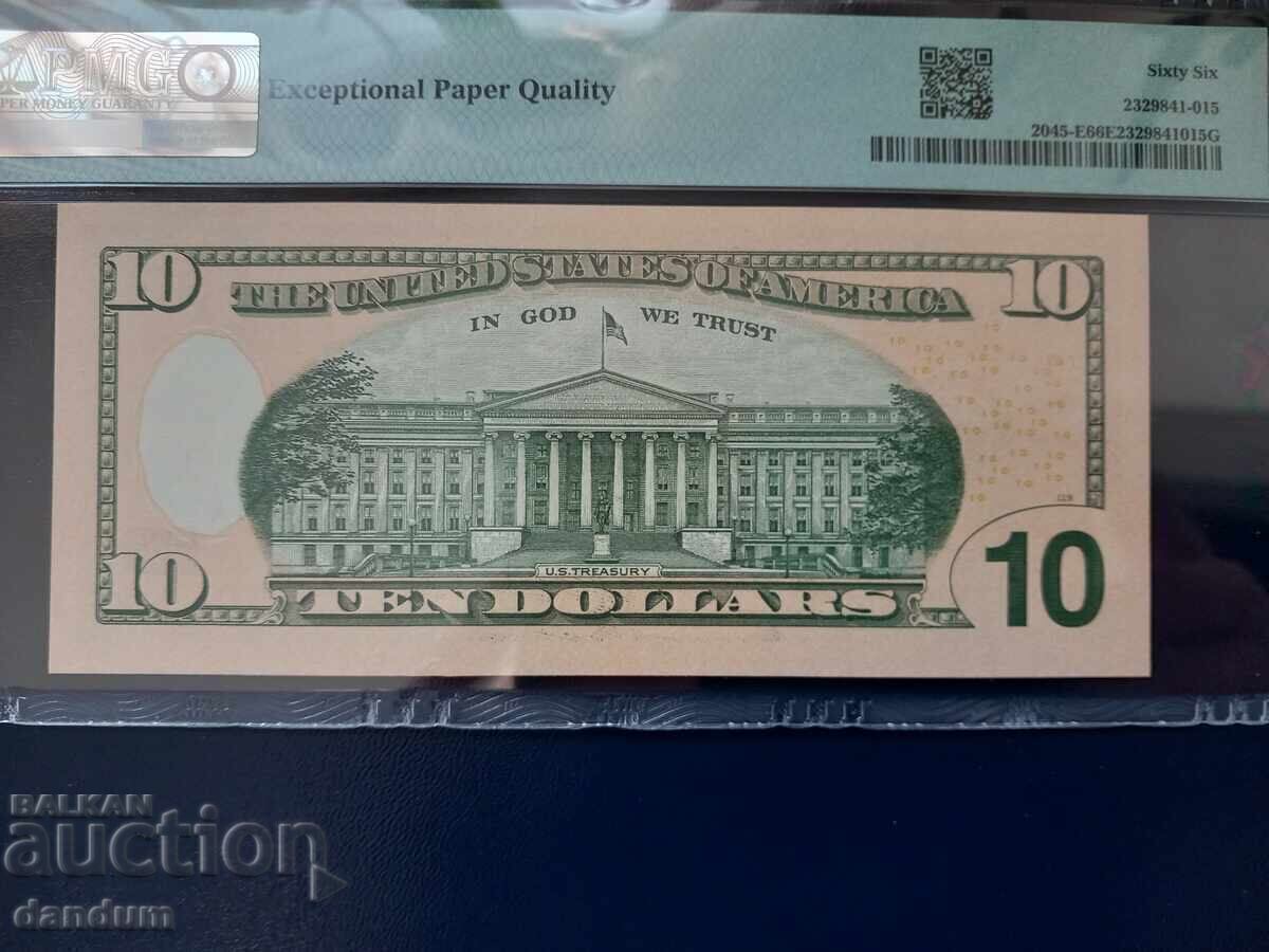 10 US Dollars 2017 PMG 66 with price 120.00 BGN | € 61.36 10 US Dollars 2017 PMG 66 with price 120.00 BGN | € 61.36
