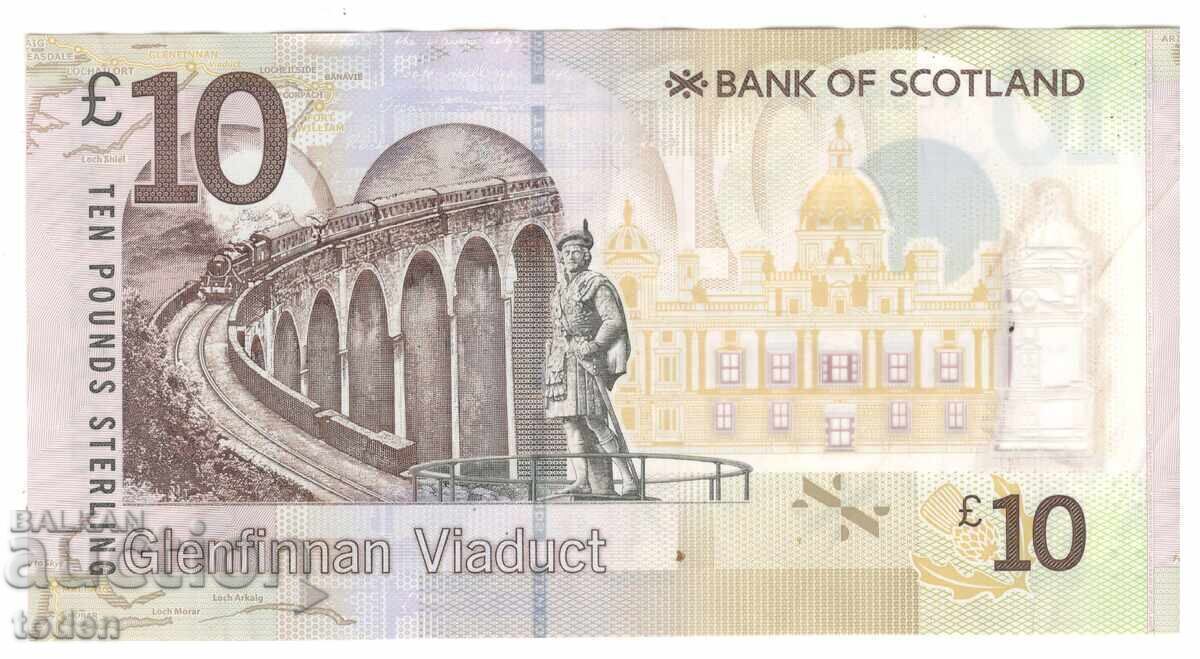 Scoția-10 Pounds-2016-P# 131a-Polimer cu preț € 14.00 | 27.38 BGN