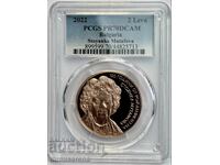 2 LEI 2022 PCGS PR70 DCAM - 100 DE ANI DE LA NAȘTEREA LUI STOIAN