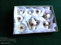 Miniature children's porcelain tea set