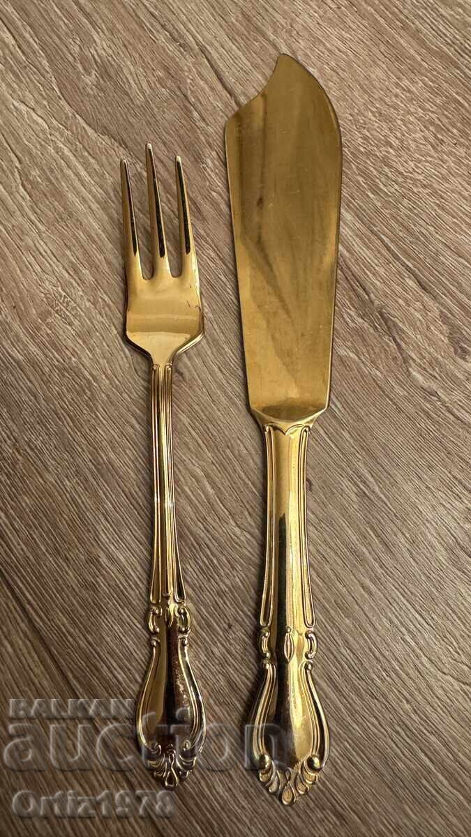 Swedish vintage cake cutlery, 1980s with price 27.00 BGN | € 13.80 Swedish vintage cake cutlery, 1980s with price 27.00 BGN | € 13.80