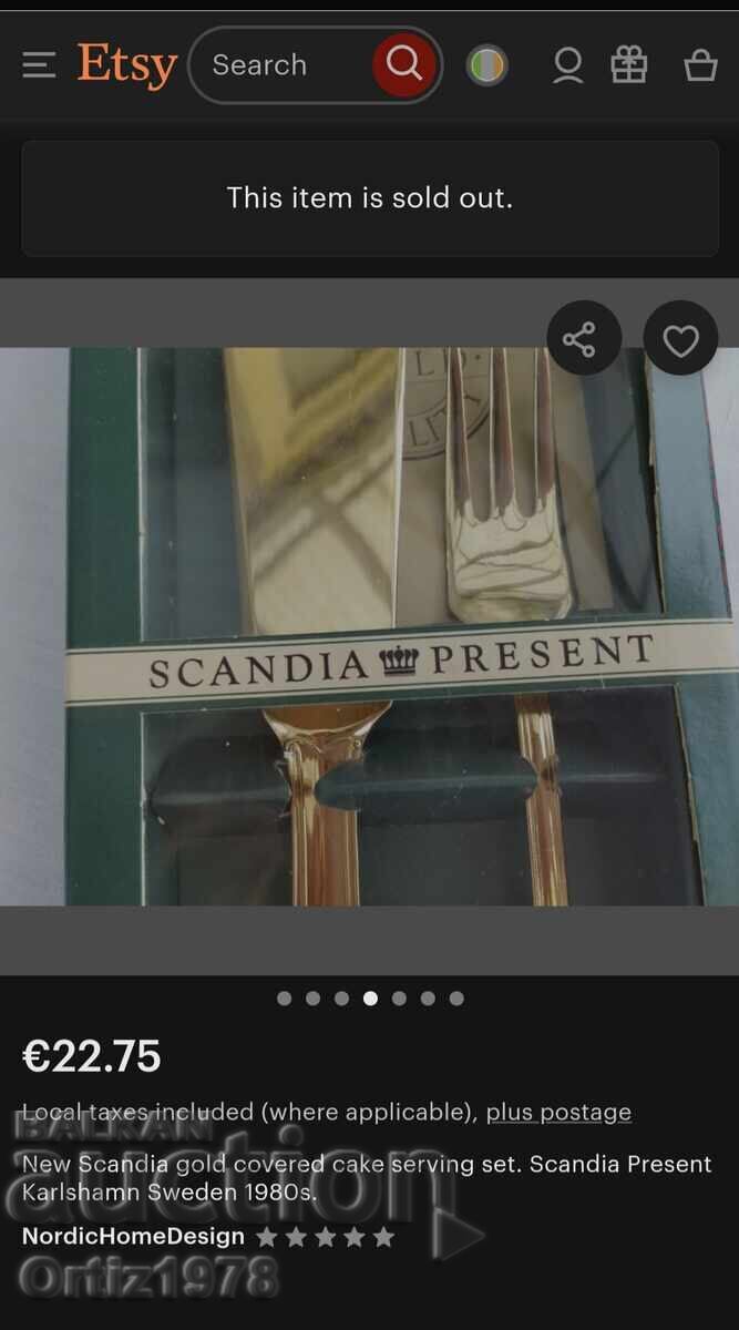 Delivery of Swedish vintage cake cutlery, 1980s Delivery of Swedish vintage cake cutlery, 1980s