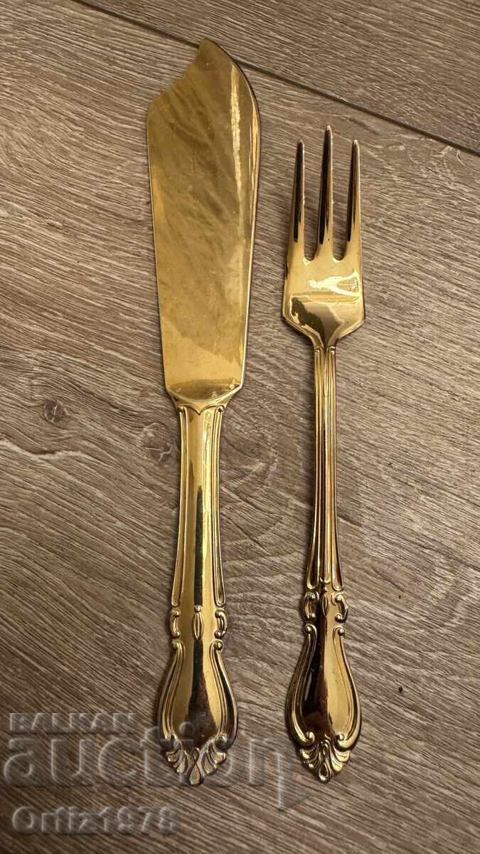Swedish vintage cake cutlery, 1980s Swedish vintage cake cutlery, 1980s