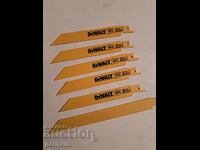 Lot of 7 metal cutting blades, DeWALT, BZT