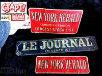 Lot of Vintage Metal Signs from 1920