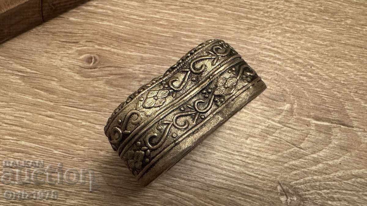 Antique Chinese Silver-Plated Pill Box - 6