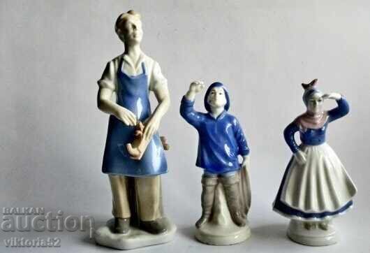 Old porcelain figurines for decoration