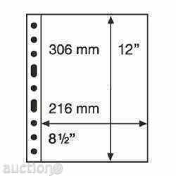 Licitație Foi pentru bancnote/carduri GRANDE (DIN A4) - 5 buc/pachet (899)