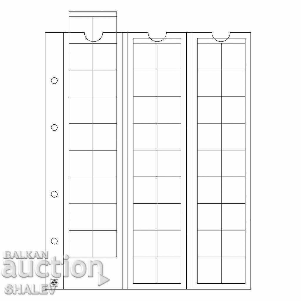 OPTIMA coin sheets with different diameters - 5 pcs/pack (999) OPTIMA coin sheets with different diameters - 5 pcs/pack (999)